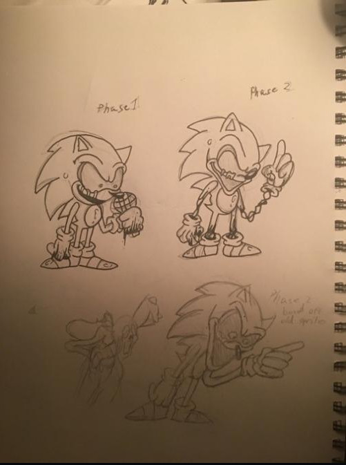 Old Sonic Exe Concept Art By Rightburst Ultra [friday Night Funkin] [mods]