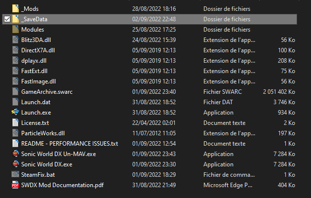 Mega Save Stats (100%) [SWDX1.0] Mod for Sonic World DX | SWDX Mods