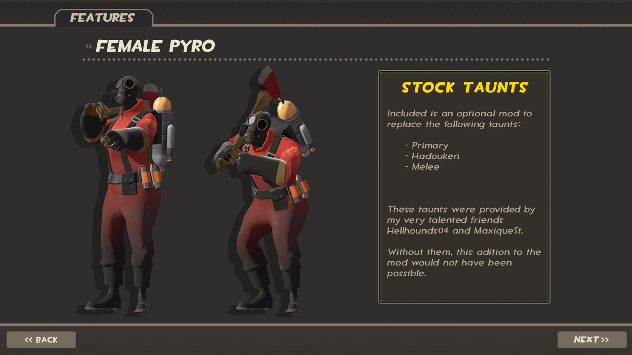 The Female Pyro [Team Fortress 2 Classic] [Mods]
