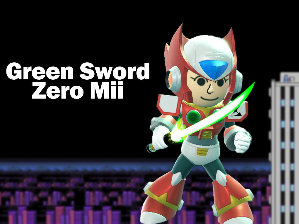 Green Sword - Zero Mii Mod for Super Smash Bros. Ultimate | SSBU Mods