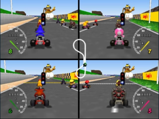 Play Nintendo 64 MK64 - Hooting Time 1.0 Online in your browser 