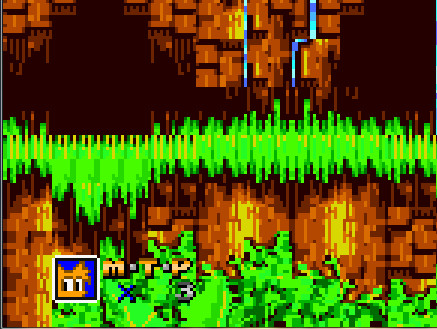 The Leaf Forest Zone - Sonic 1 backgrounds