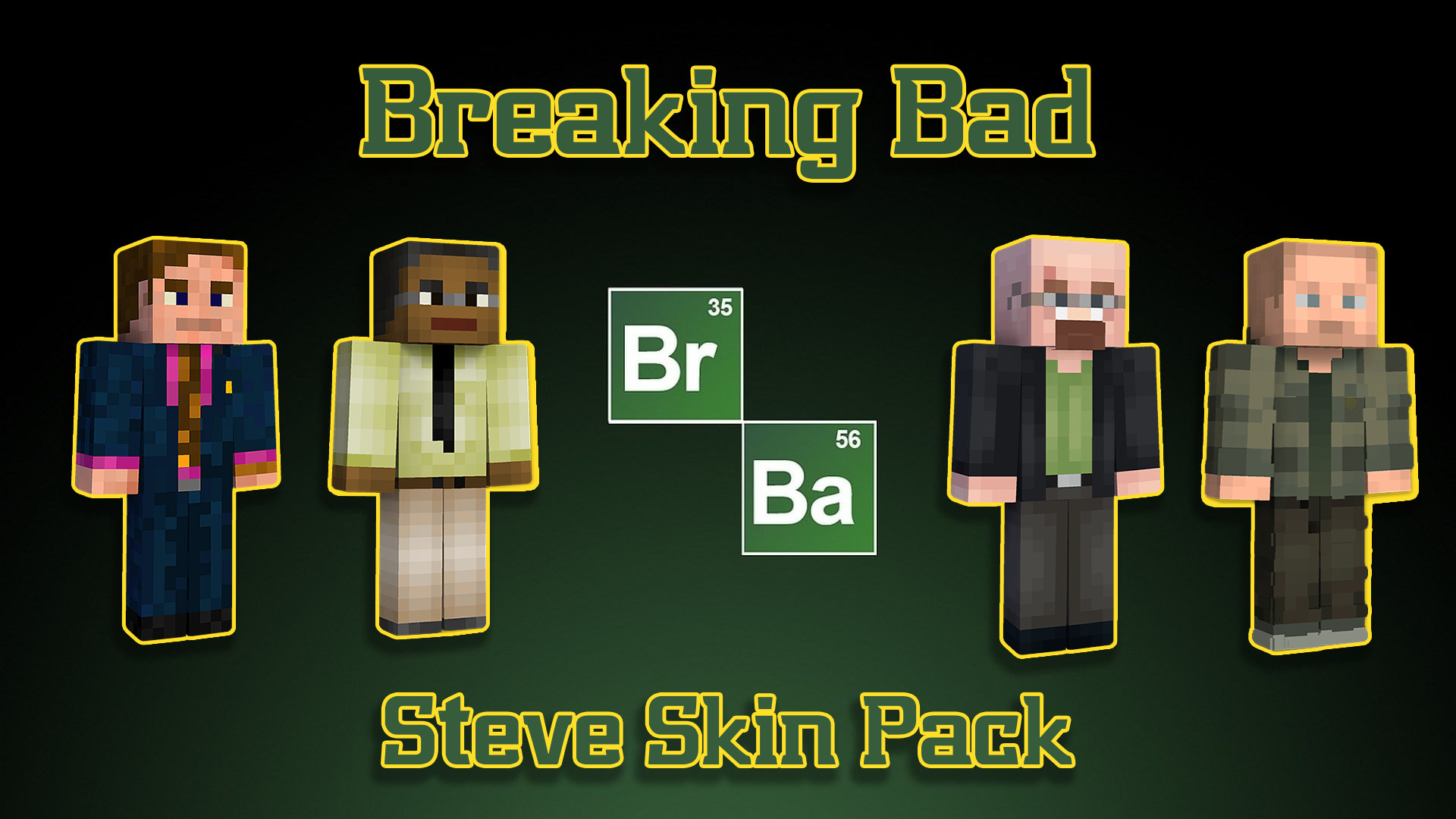 my steve and herobrine skin pack 