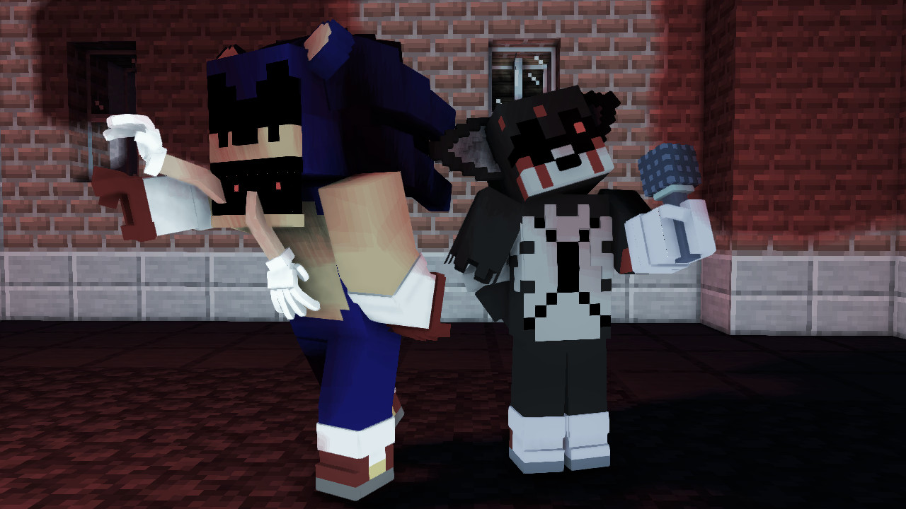 Minecraft Tails.EXE and Sonic.EXE