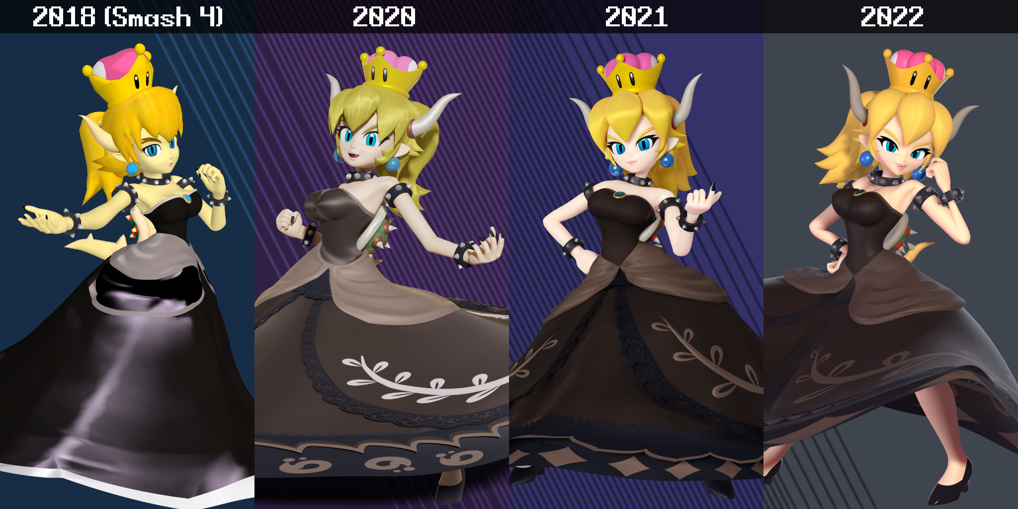 Bowsette Over Daisy Super Smash Bros. Ultimate Mods