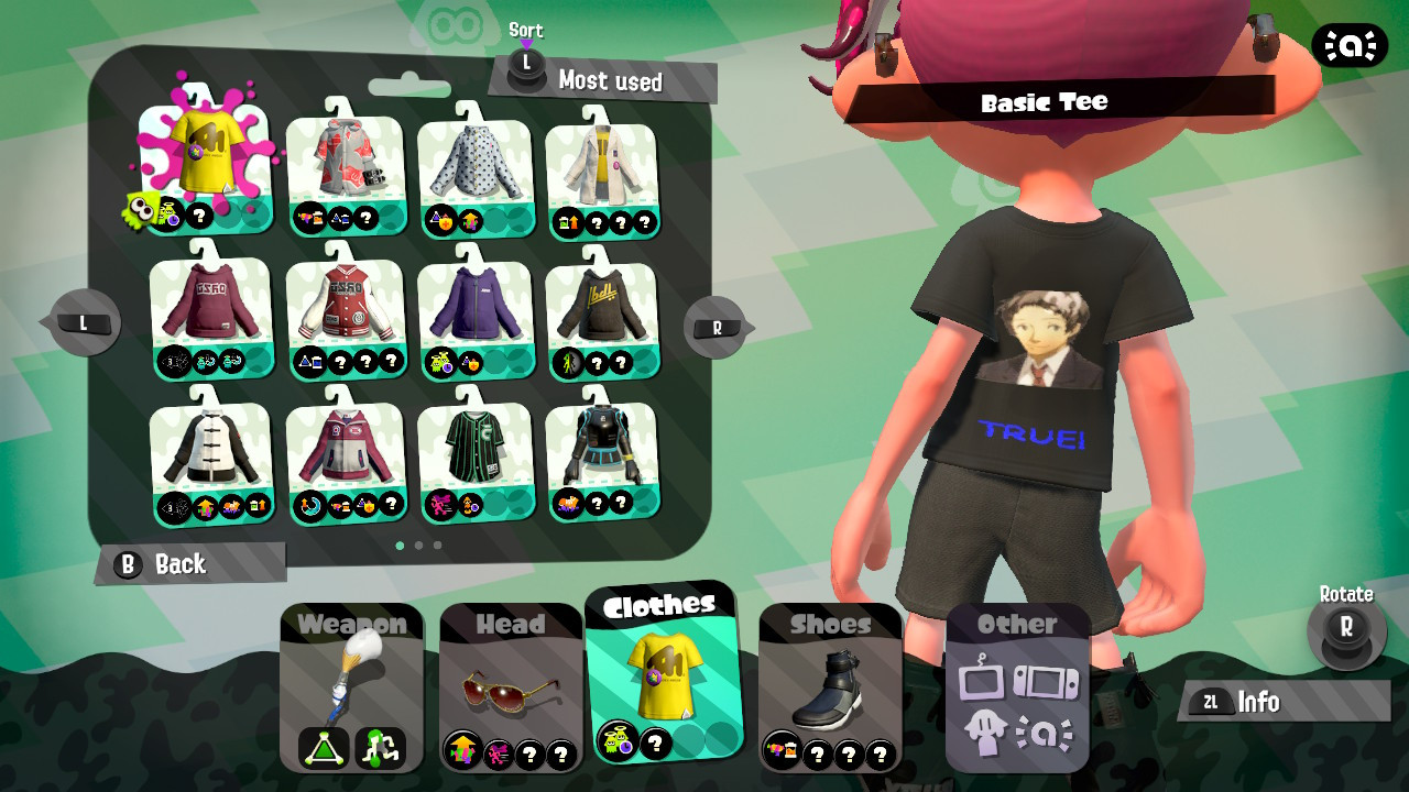 Adachi Shirt [Splatoon 2] [Mods]