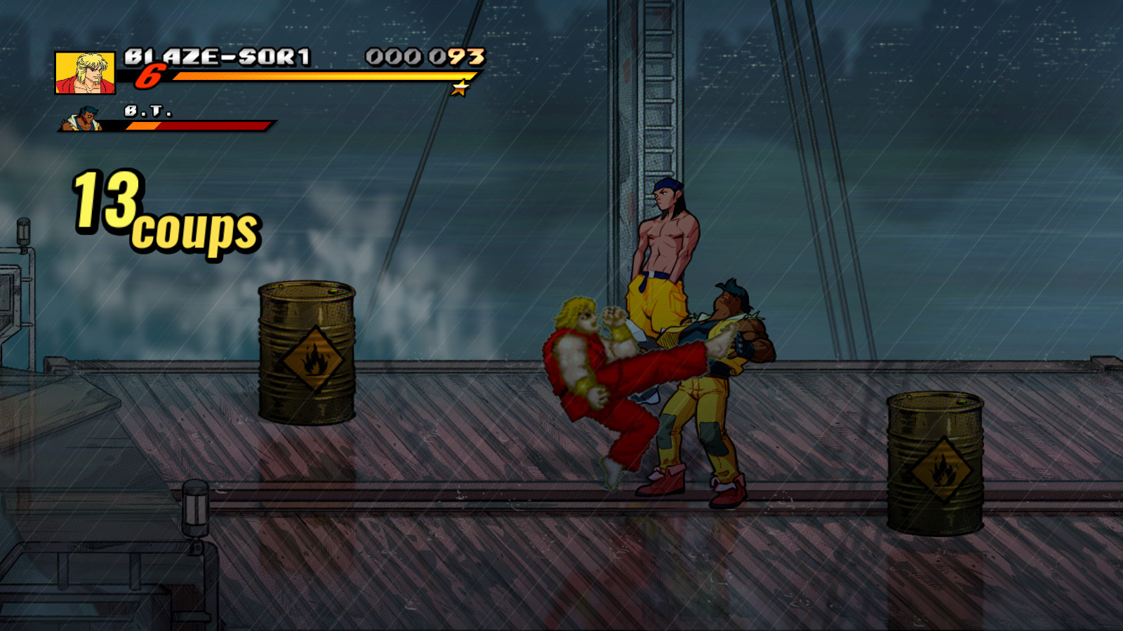 Streets of Rage 4/ V7 DLC/ Blaze/ Combo infinito - Rekkaken! 