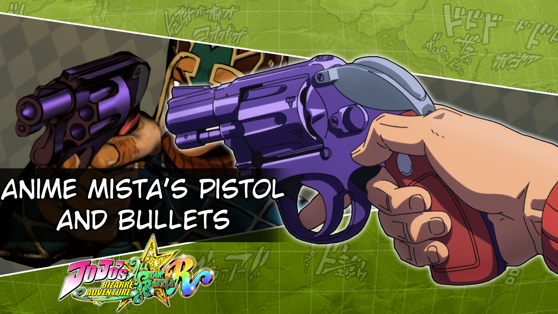 Anime Mista's Pistol and Bullets [JoJo's Bizarre Adventure AllStar Battle R] [Mods]