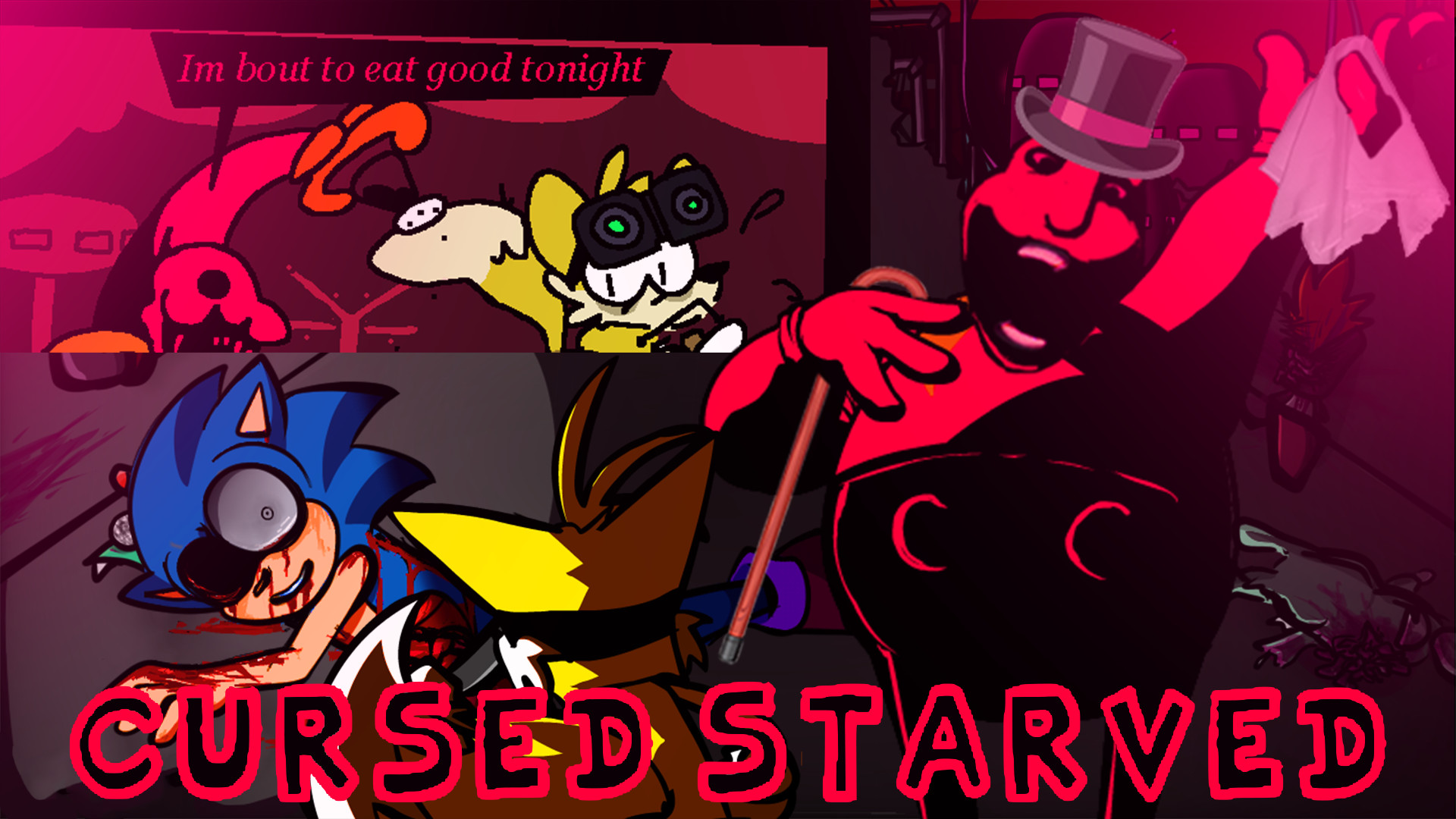 FNF: VS SCARY EGGMAN / VS Starved (2 songs) [Sonic.EXE 3.0