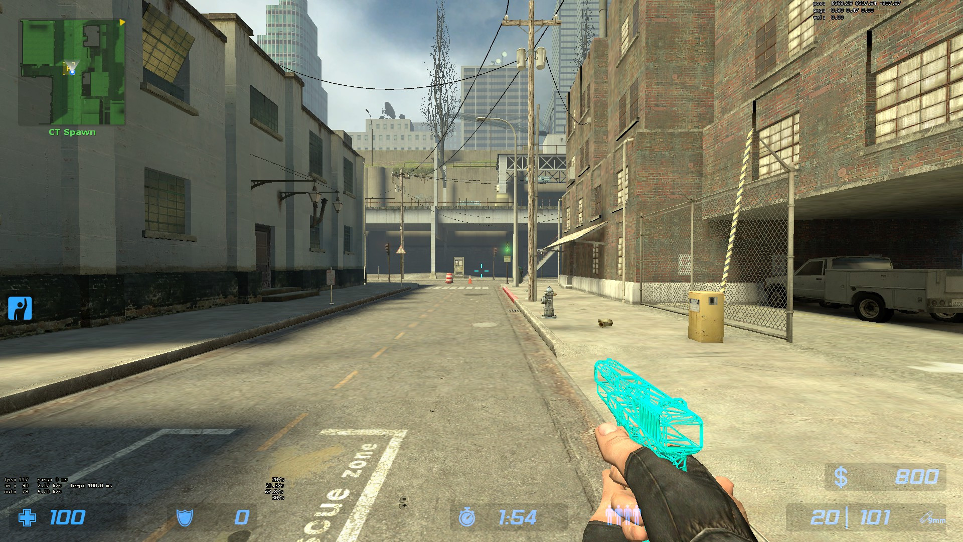 Cs Source Computer Model Default CS:S Weapons with Wireframe Model Mod for Counter-Strike ...