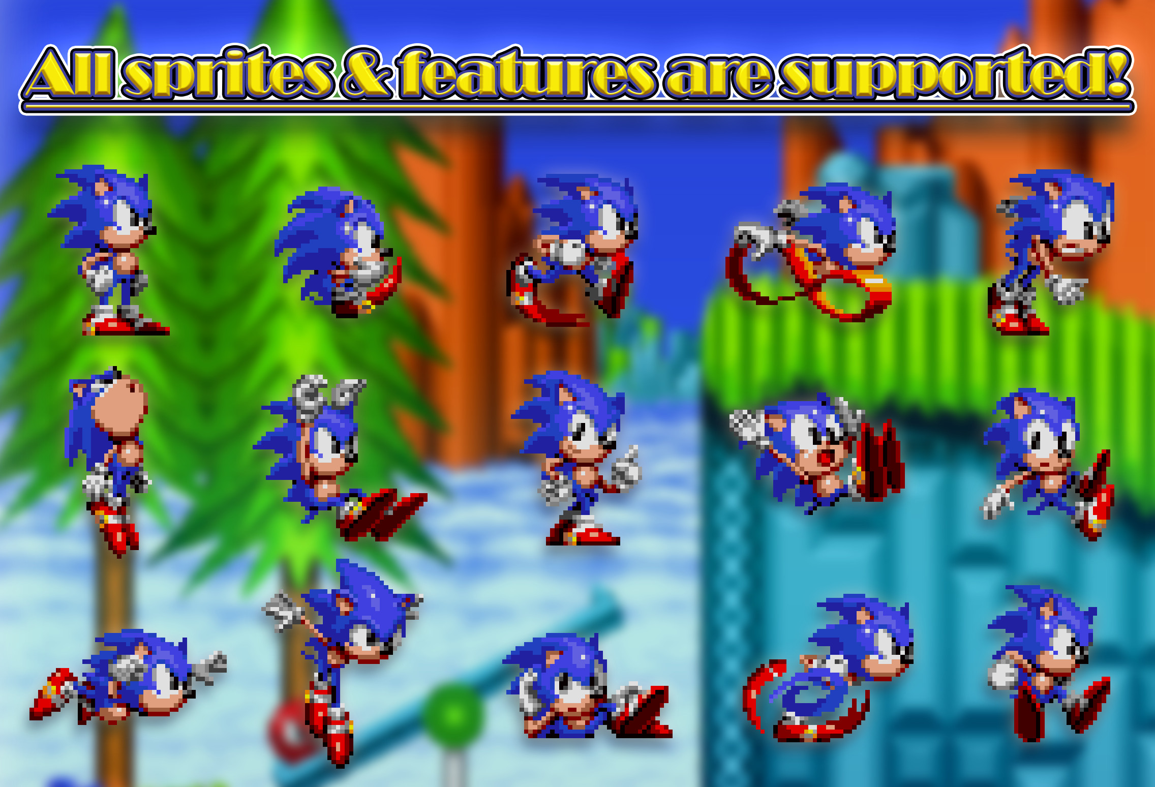 Sonic 3 Sprites + Smooth Animation [Sonic The Hedgehog 2 Absolute