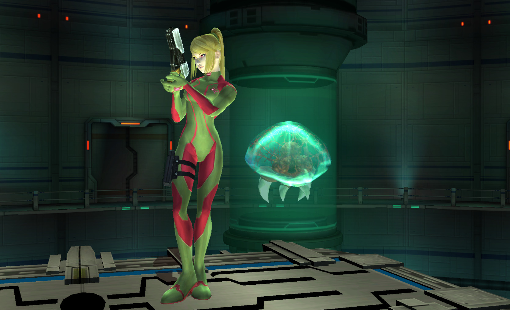 Dread-themed Zero Suit Samus Mod for Super Smash Bros. Brawl
