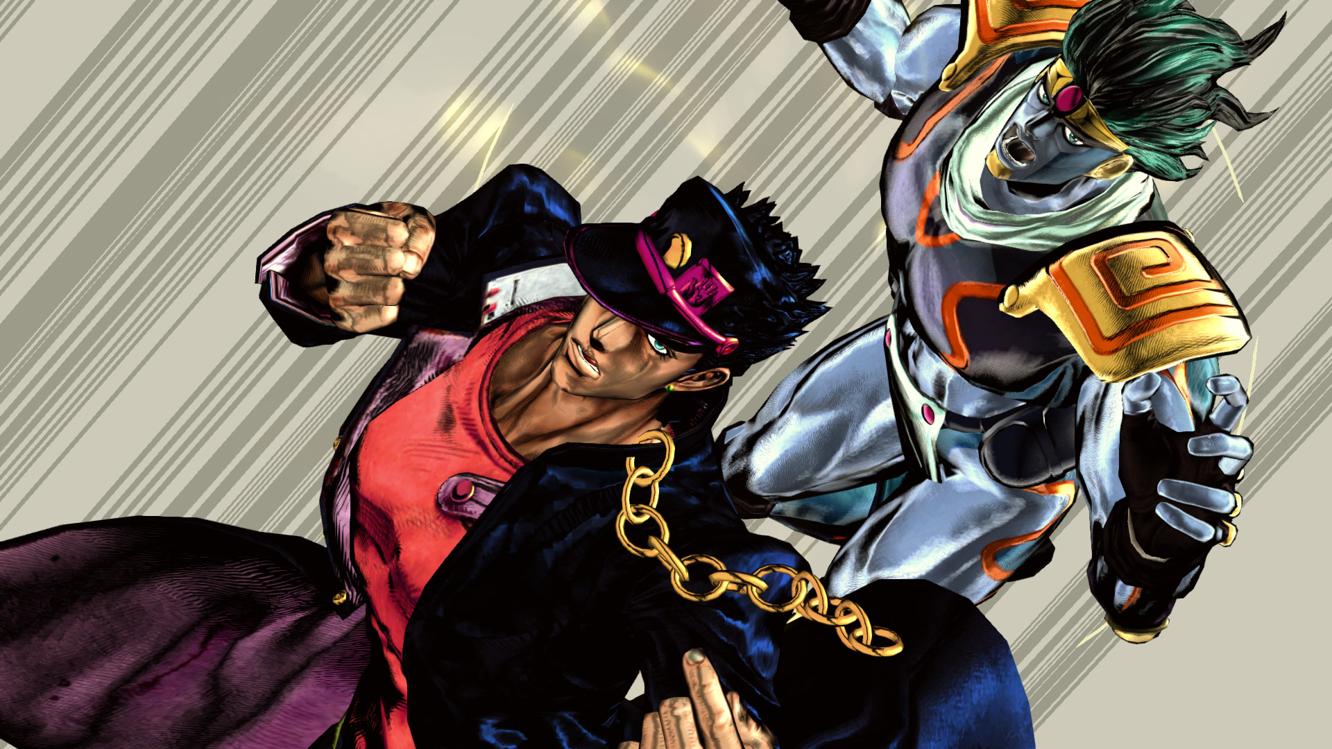 Jotoro Kujo and Star Platinum Color Palette