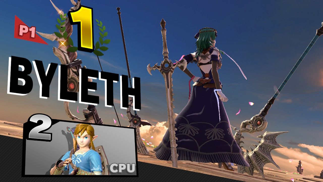 Aloy (Horizon Zero Dawn) over Byleth [Super Smash Bros. Ultimate] [Mods]