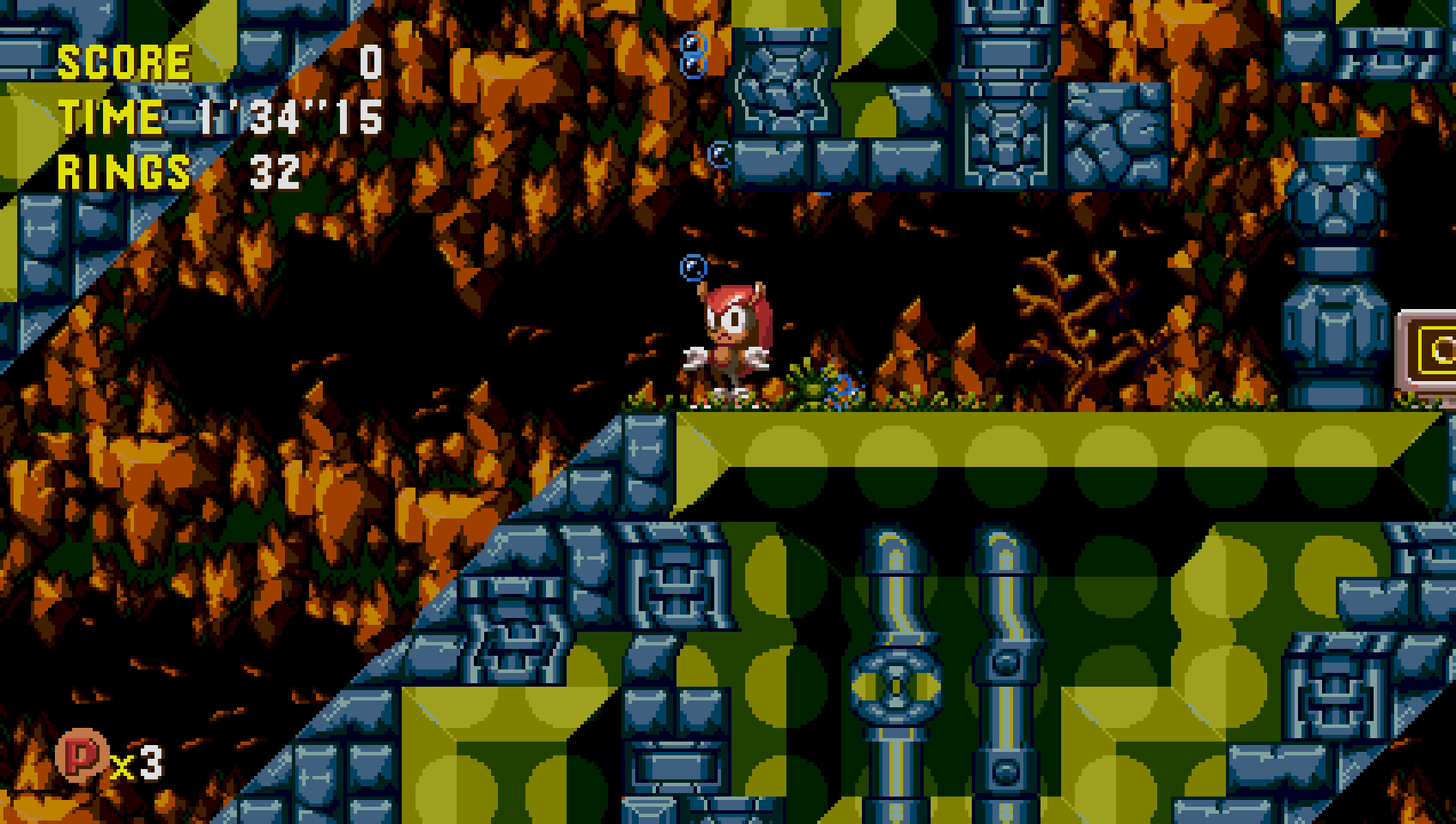 Mighty in Sonic CD [Sonic CD (2011)] [Mods]