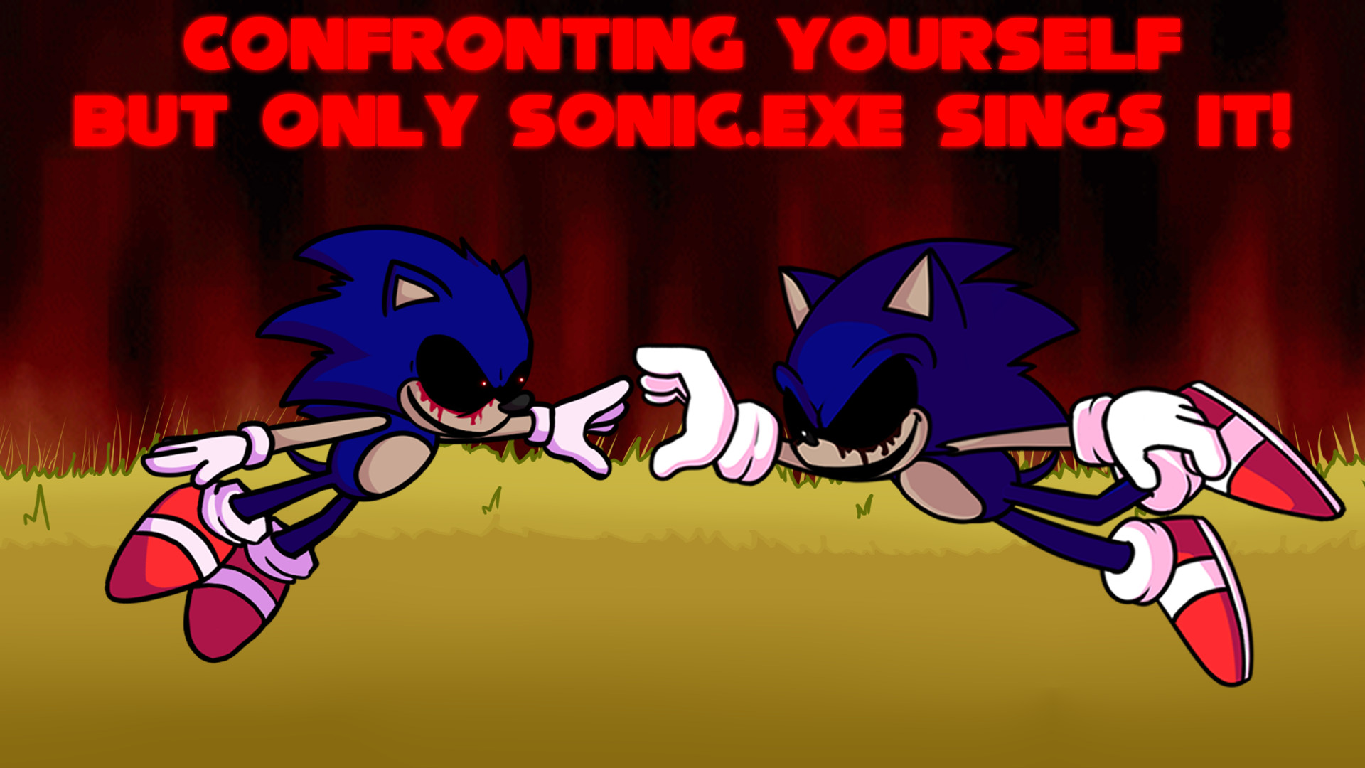 Confronting yourself sonic. Соник ехе Сквидвард ехе. Большие сиськи Соник ехе. ФНФ РУВ ехе.