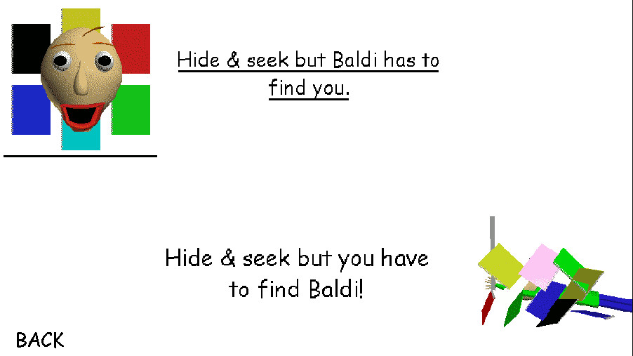 Baldi's Basics But it's Actually hide & seek [Baldi's Basics] [Mods]