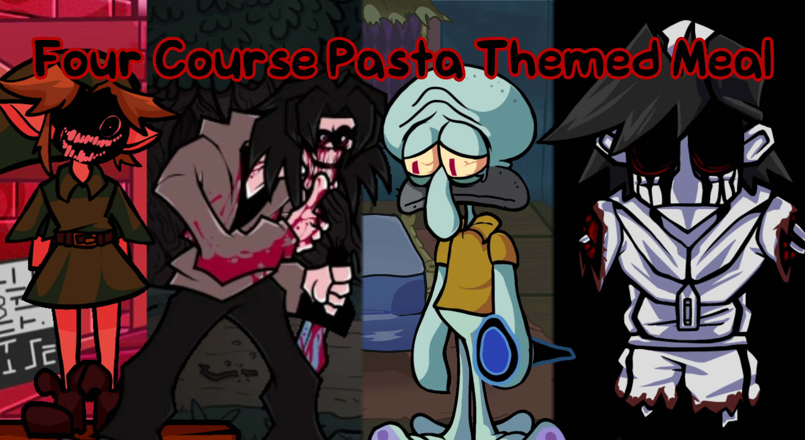Four Course Pasta Themed Meal Mod for Friday Night Funkin' | FNF Mods