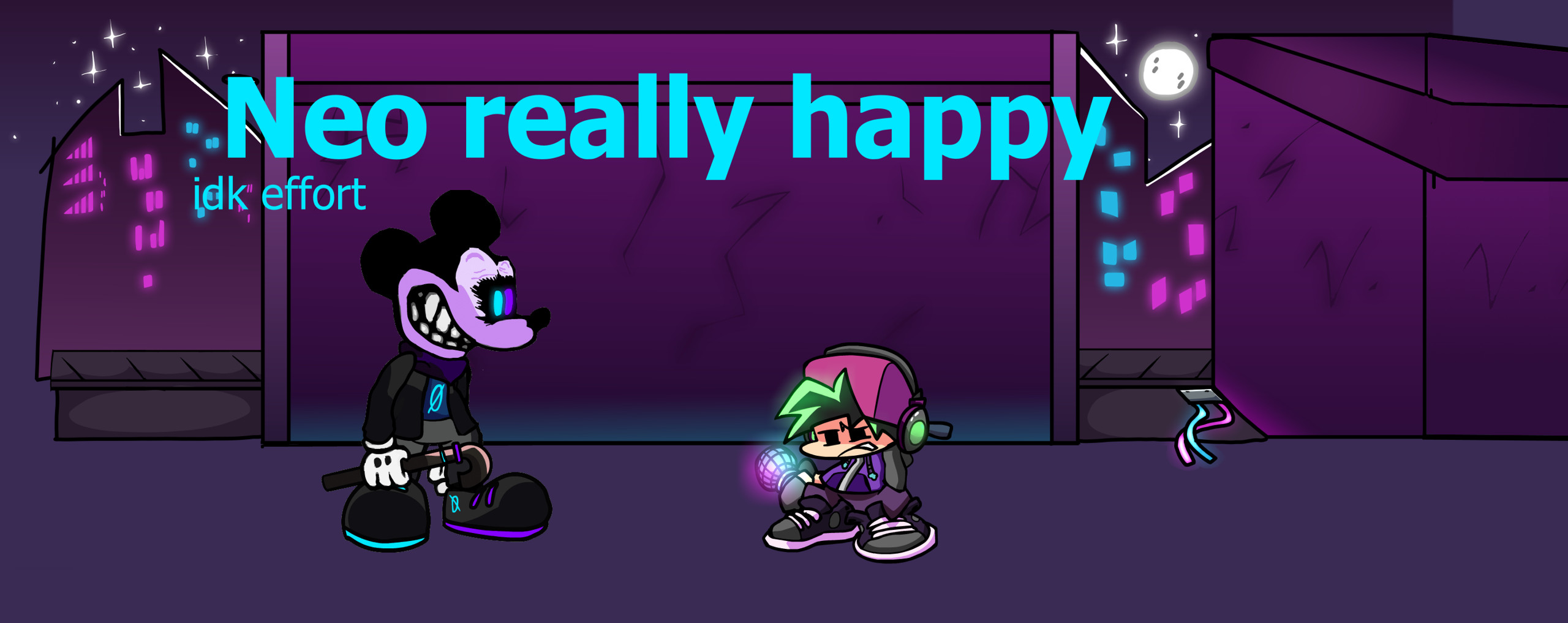 Idk effort Neo really happy