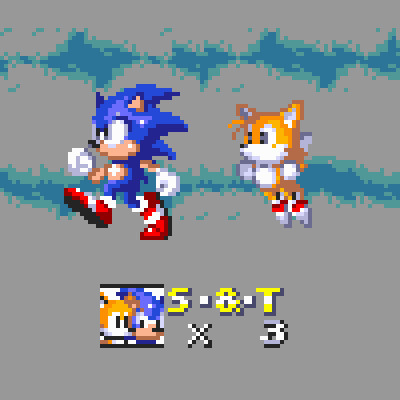 Tails/Miles Partner Life HUD [Sonic 3 A.I.R.] [Mods]