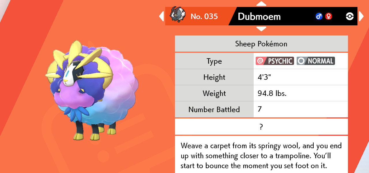 Dubmoem - Dubwool and Cosmoem Fusion [Pokemon Sword & Shield] [Mods]