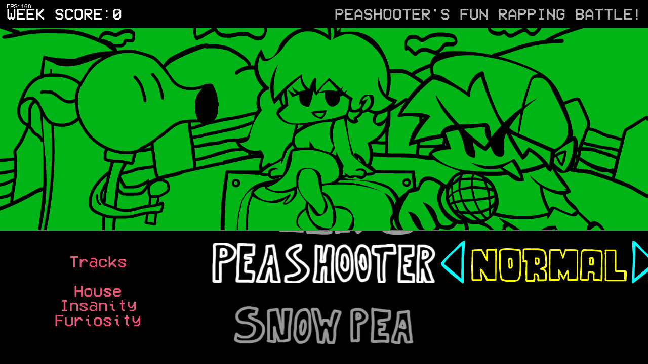 Vs. Peashooter & Snow Pea Mod for Friday Night Funkin'