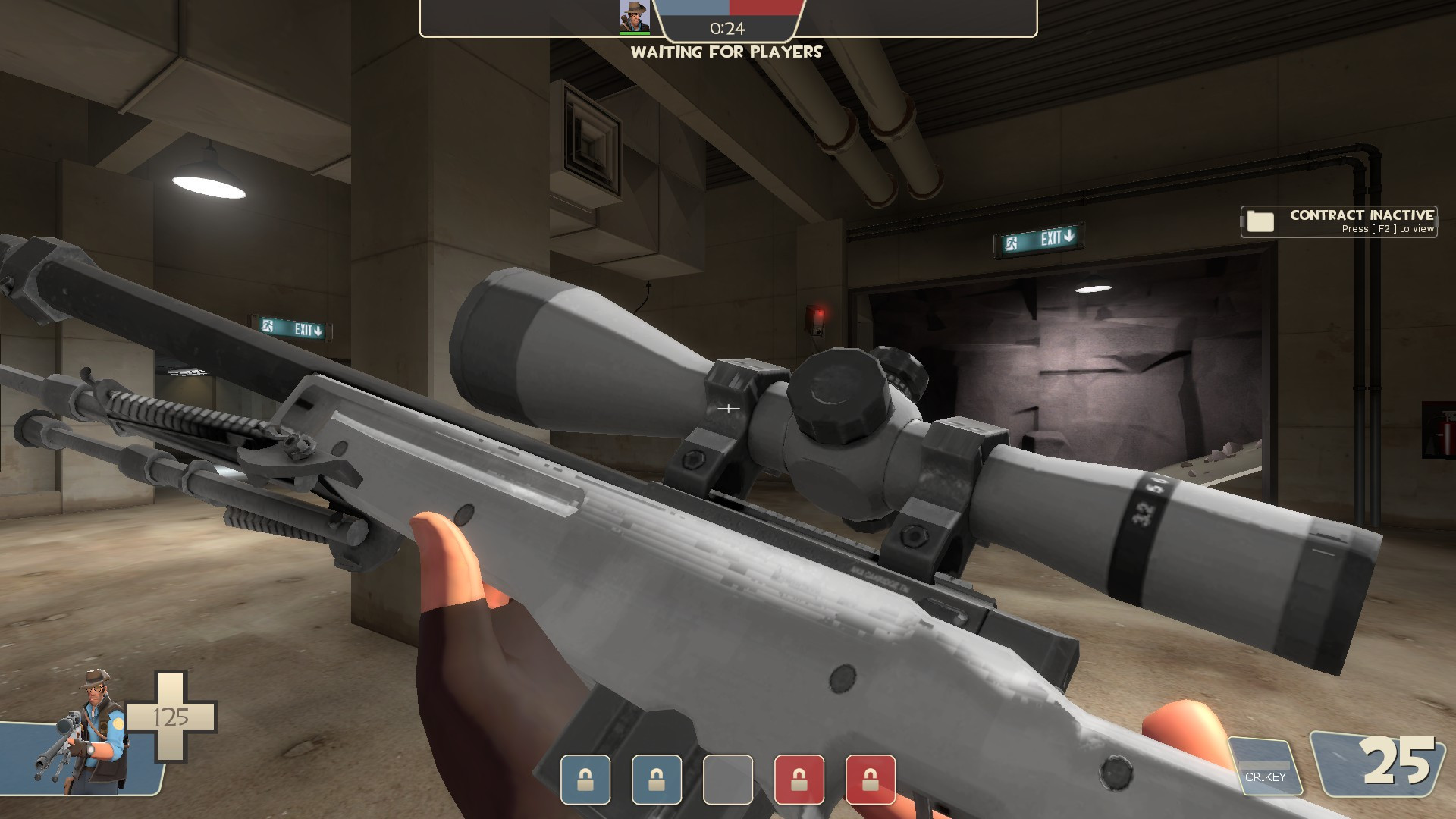 Grey HD AWPer Hand [Team Fortress 2] [Mods]