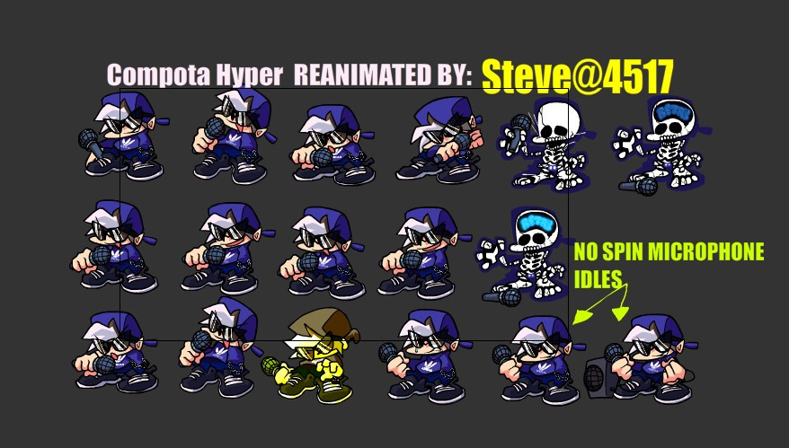 Compota hyper pero utilizando sprites de bf zero [Friday Night Funkin ...