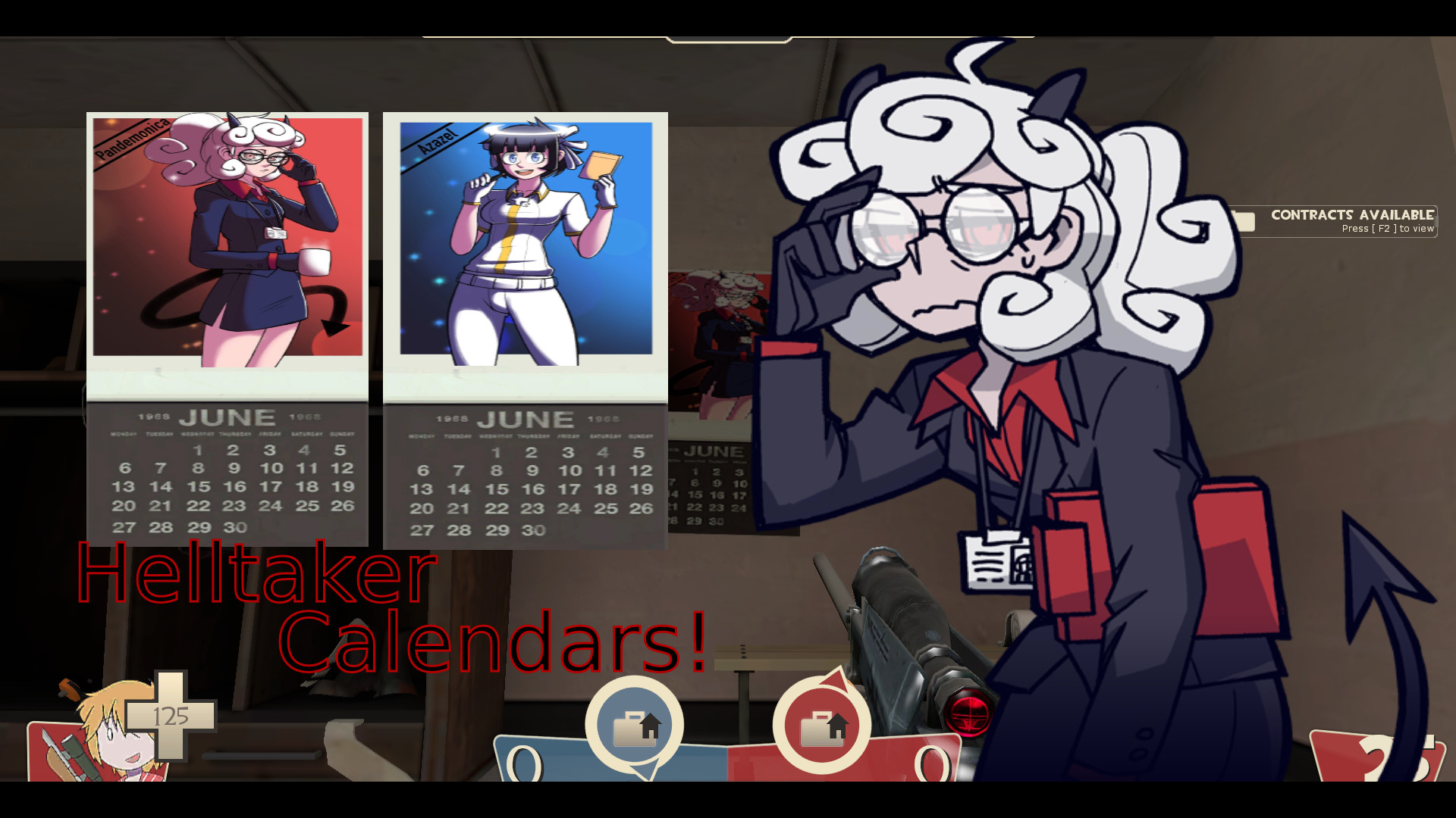 Helltaker Calendars [Team Fortress 2] [Mods]