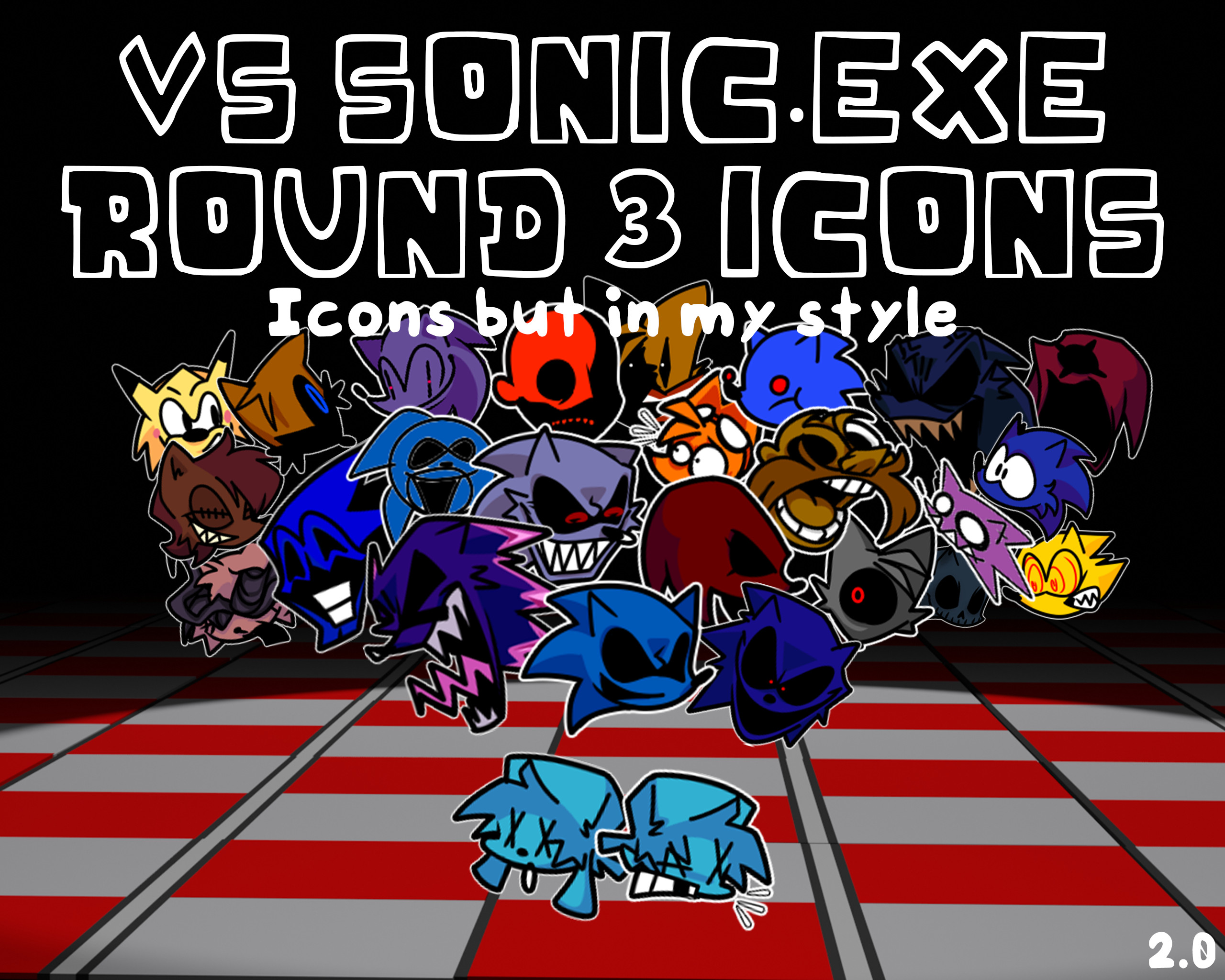 Sonic.EXE Over Fleetway Sonic [Friday Night Funkin'] [Mods]