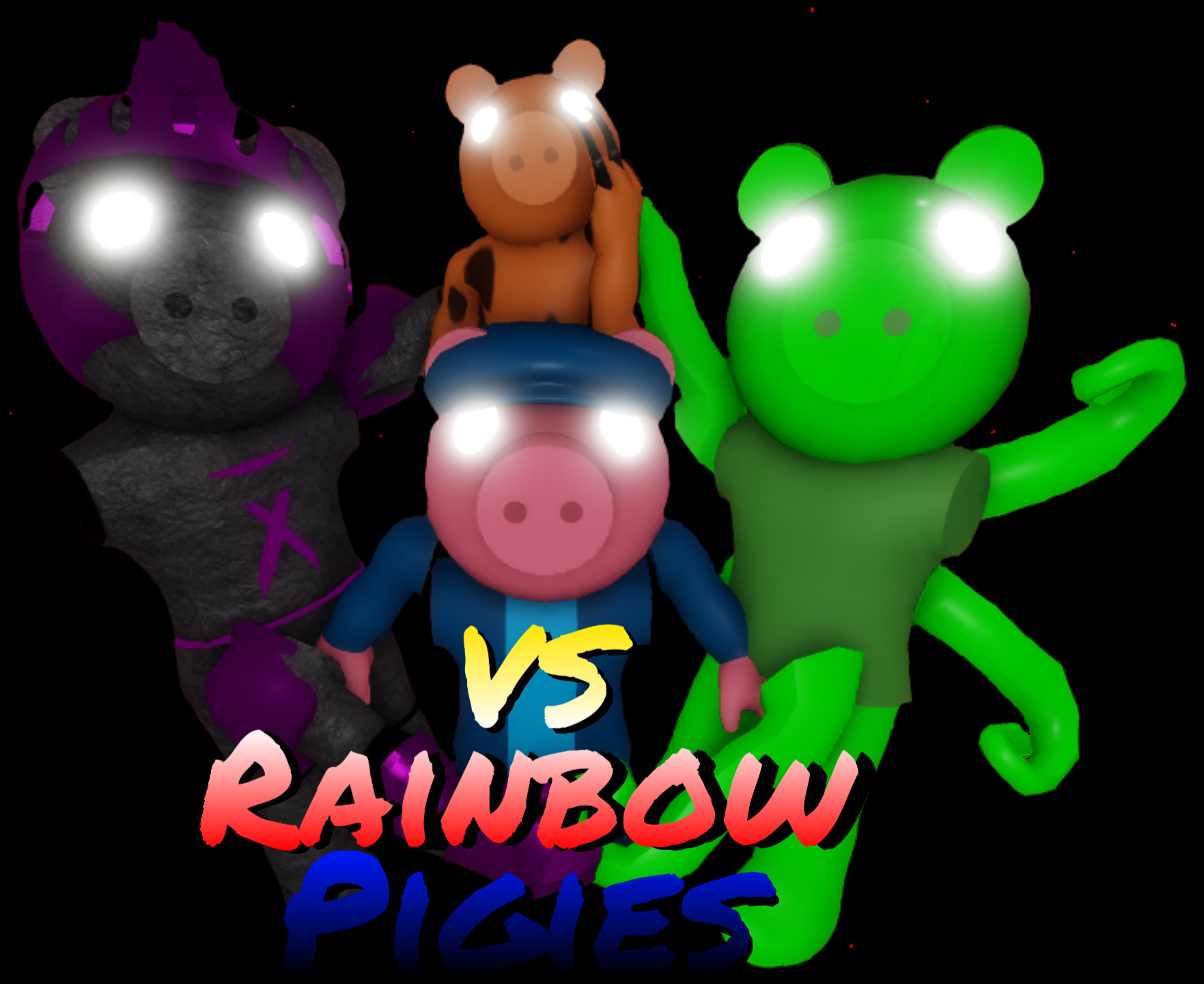 Friday Night Funkin': VS Blue MOD SHOWCASE [Rainbow Friends - Roblox]