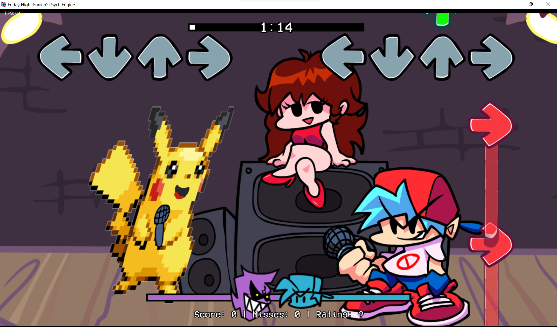 Pikachu over Daddy Dearest skin.