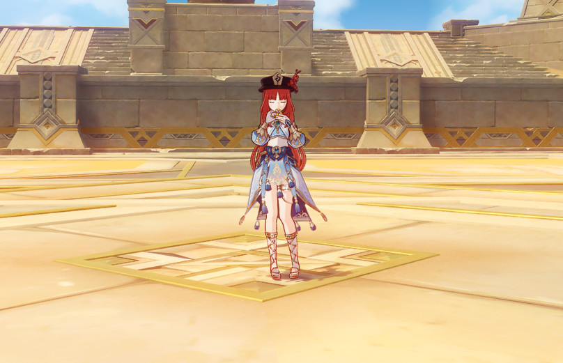 Nilou with HuTao hat