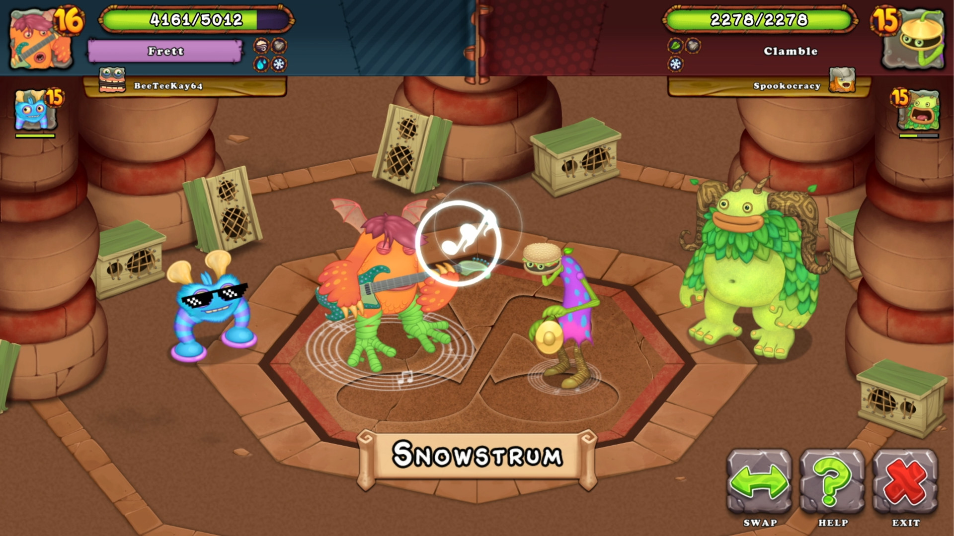 Bad to the Bone Riff Colossingum Attack [My Singing Monsters] [Mods]