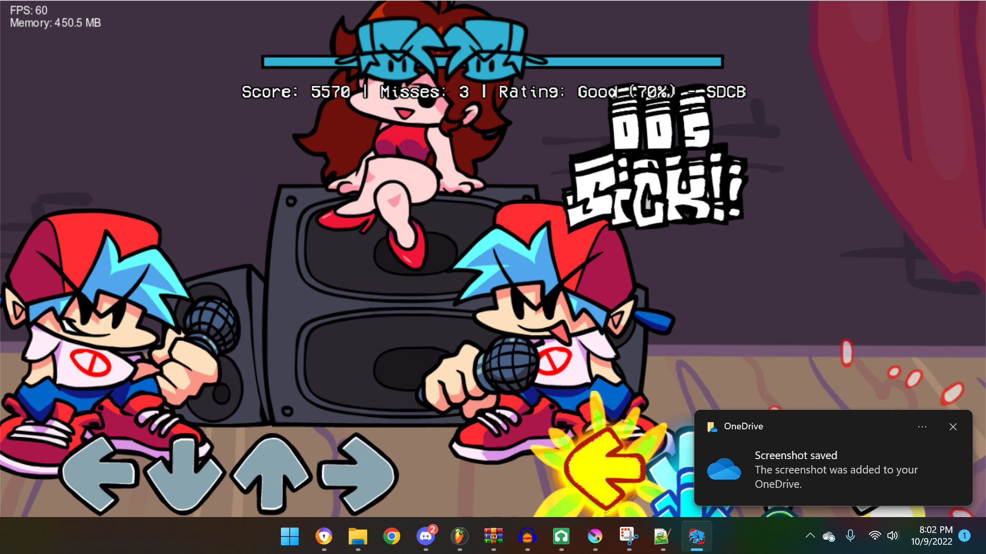 Friday Night Faster Vs Sonic Joke song "SFD"