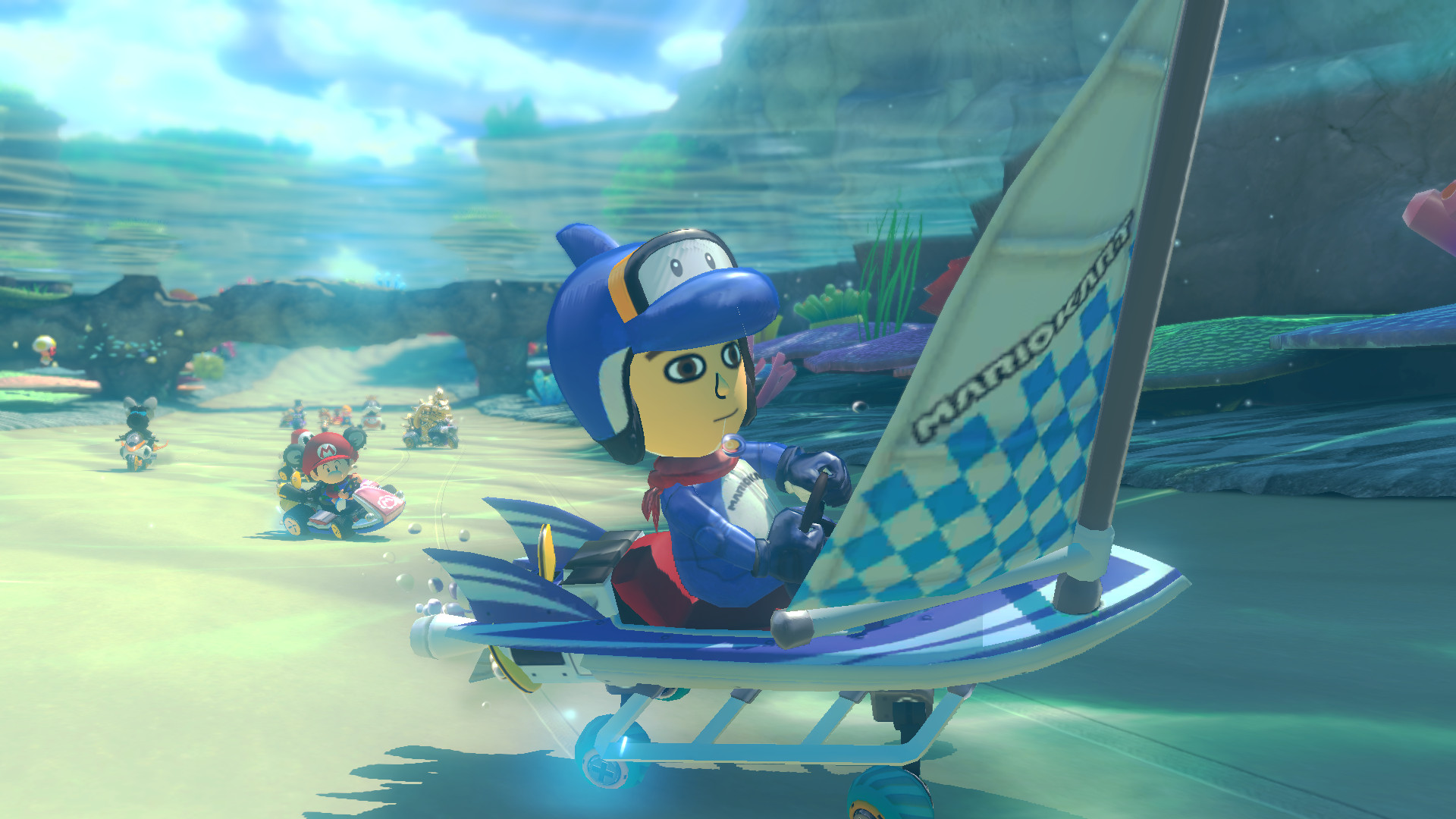 Mk8 Raft Surf Sailer (Tour Port) Mod for Mario Kart 8 Deluxe | MK8D Mods