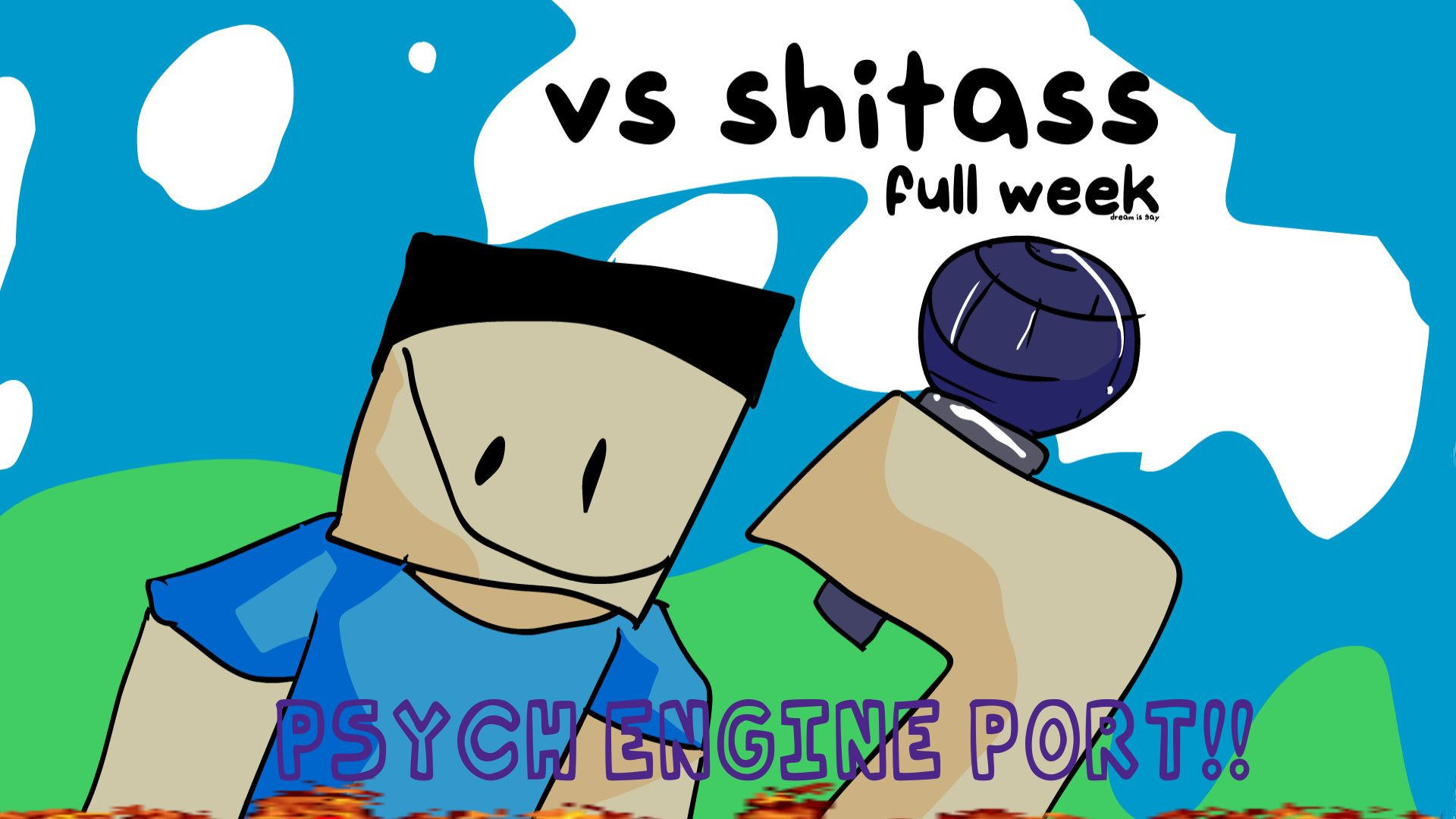 FNF VS SHITASS PSYCH ENGINE PORT!!