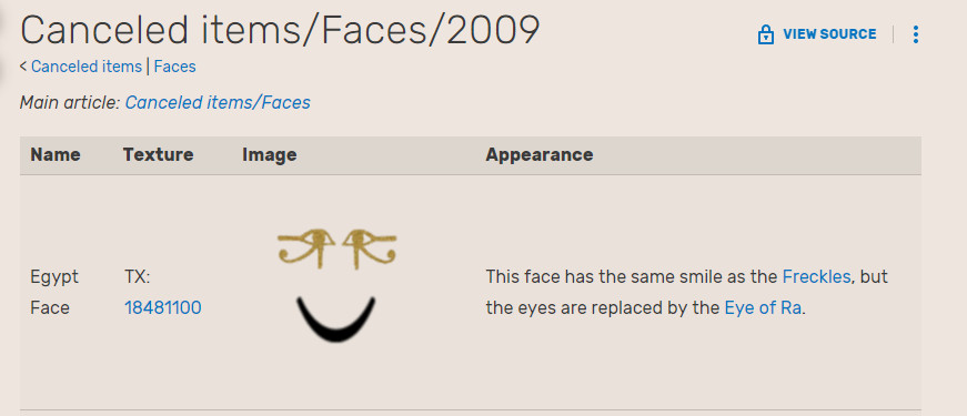 Egypt Face 2009 (cancelled face) [Roblox] [Mods]