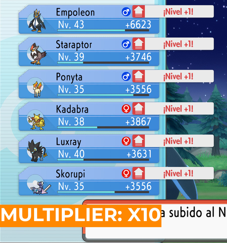 EXP Multiplier Battle [Pokemon Brilliant Diamond and Shining Pearl] [Mods]