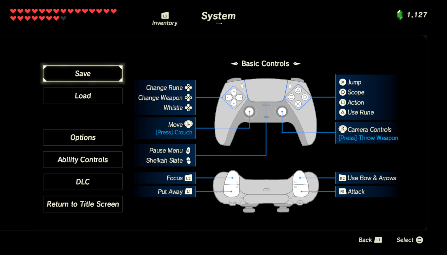 Ultimate PS5 UI [The Legend of Zelda: Breath of the Wild (WiiU)] [Mods]