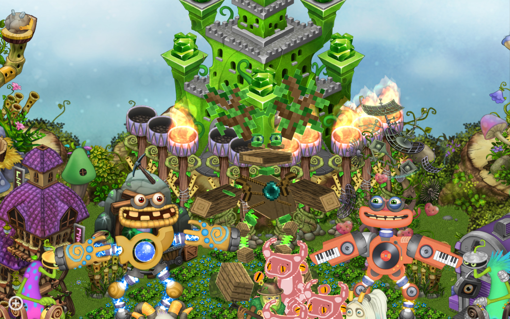 Minecraft Epic Wubbox (plant island) [My Singing Monsters] [Mods]