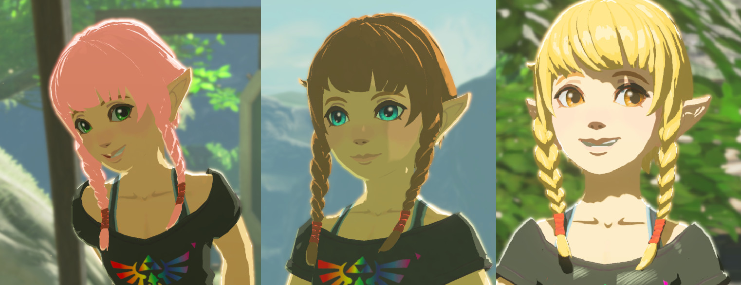 Linkle 30 Hair And Eye Colour Options The Legend Of Zelda Breath Of The Wild Wiiu Mods 7236