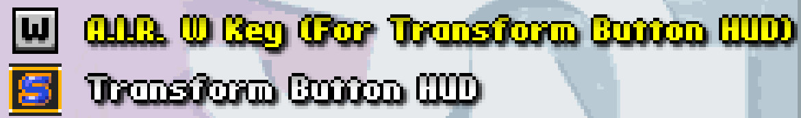 A.I.R. W Key (For Transform Button HUD) Mod for Sonic 3 A.I.R. | S3AIR Mods