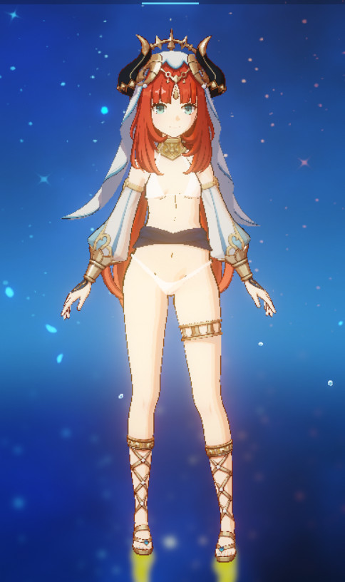 Nilou White Bikini