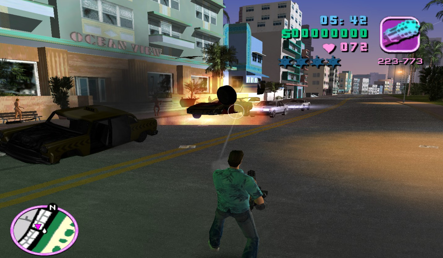 GTA 5: Gameplay com mod de Vice City