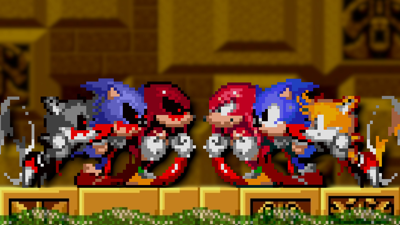 Sonic.EXE, Tails.EXE, and Knuckles.EXE - Roblox