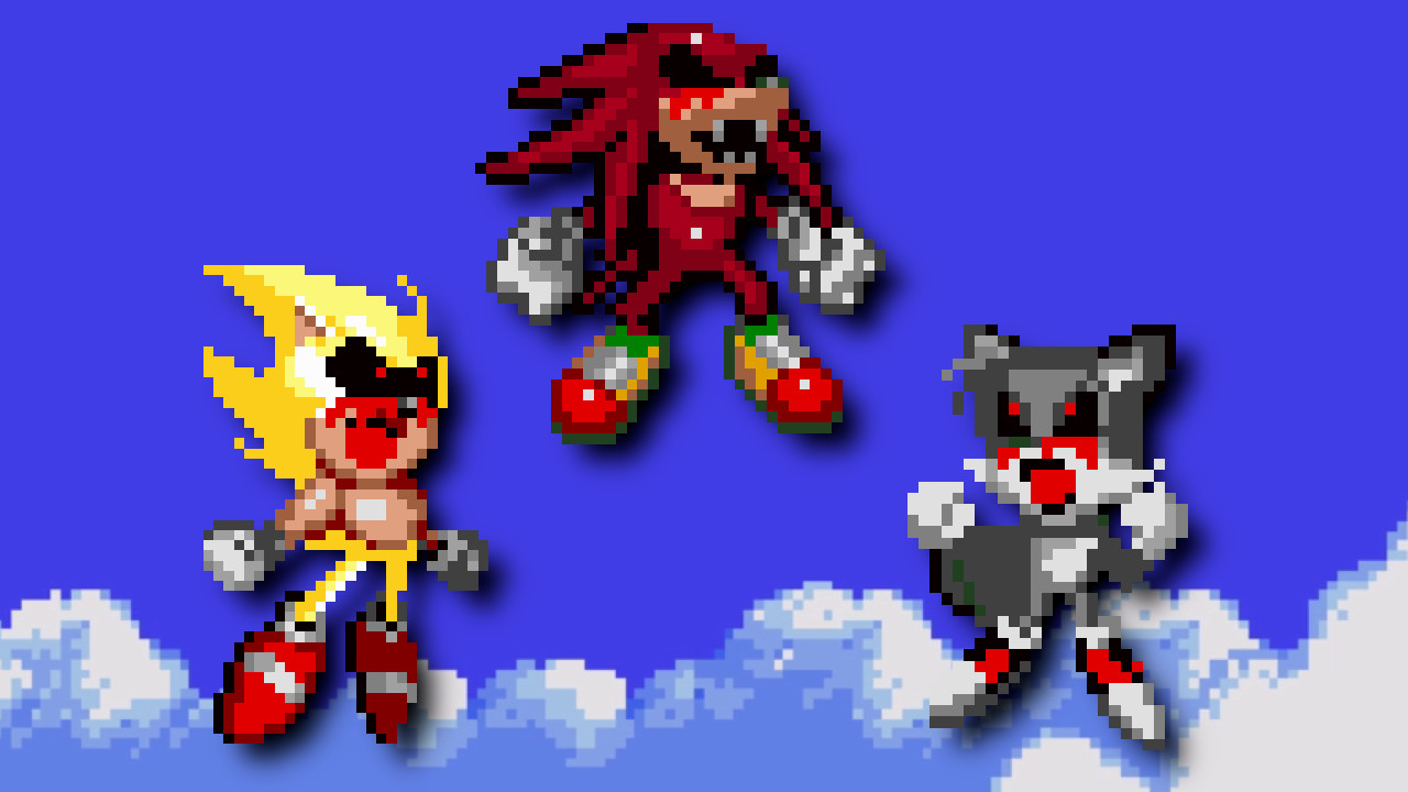 Tails.exe and Knuckles.exe (Mod Gen Version) by Exclipsy on DeviantArt