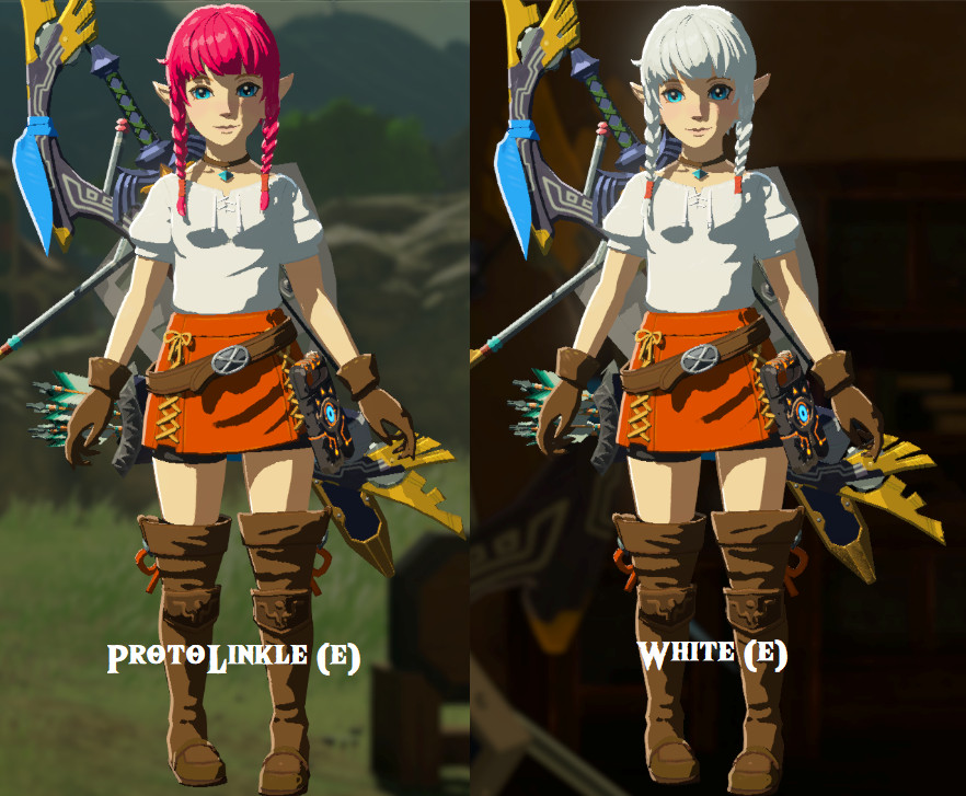 [Linkle 3.0] Hair & Eye Colour Options [The Legend of Zelda: Breath of ...