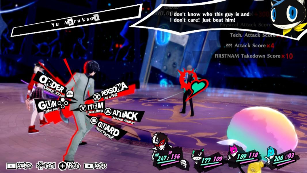 Canon Protag Battle Names [Persona 5 Royal (Switch)] [Mods]