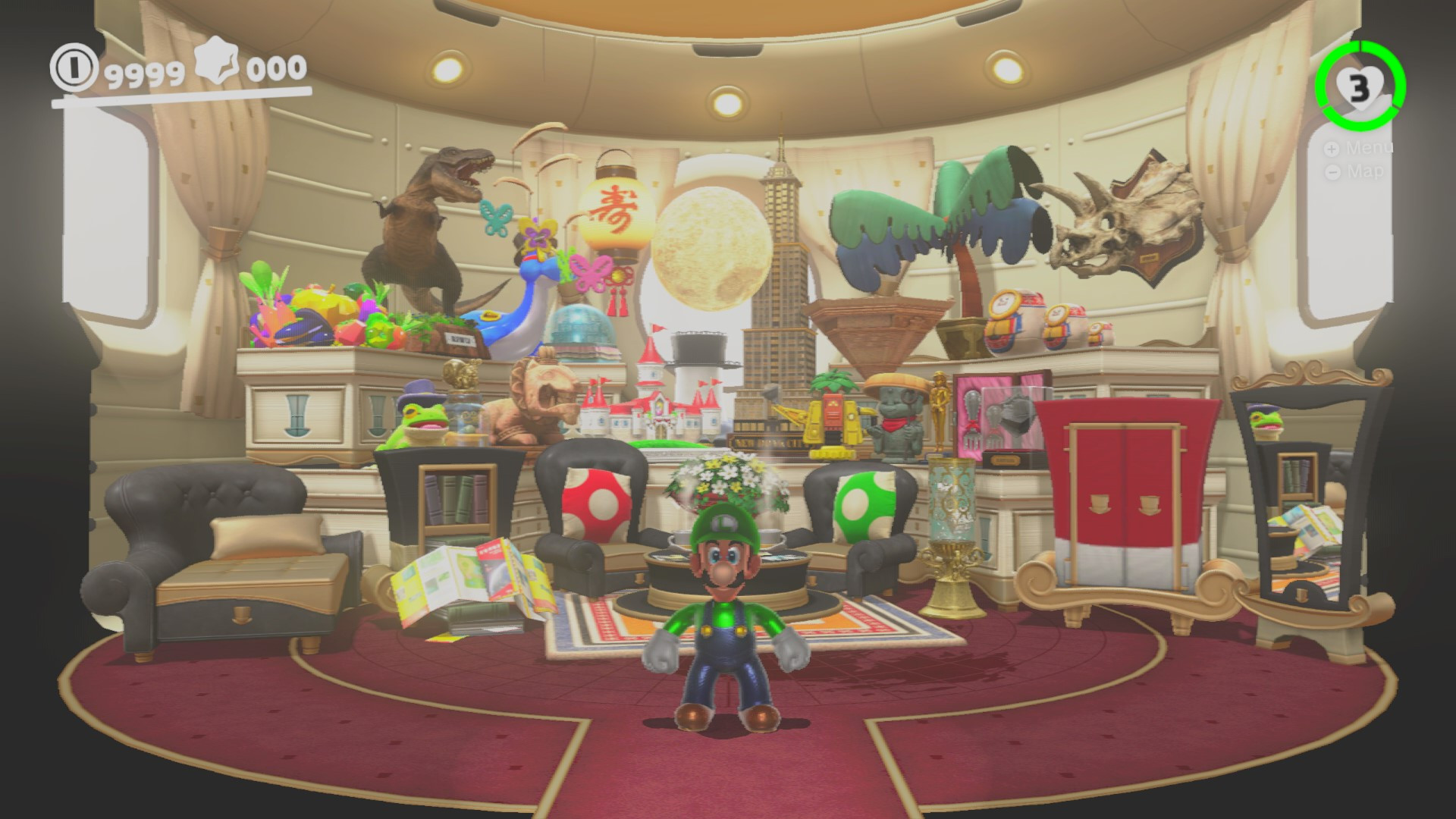 Luigi Over Gold Mario Suit [Super Mario Odyssey] [Mods]